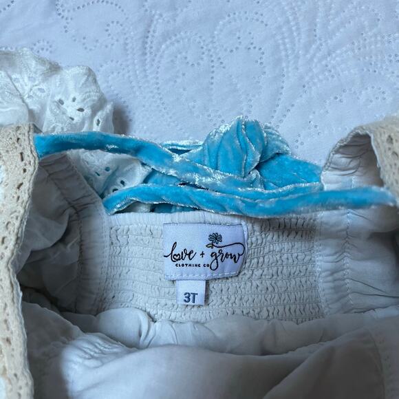 Love & Grow Vintage Bunny Bubble Romper and Bonnet 3T - Picture 8 of 16